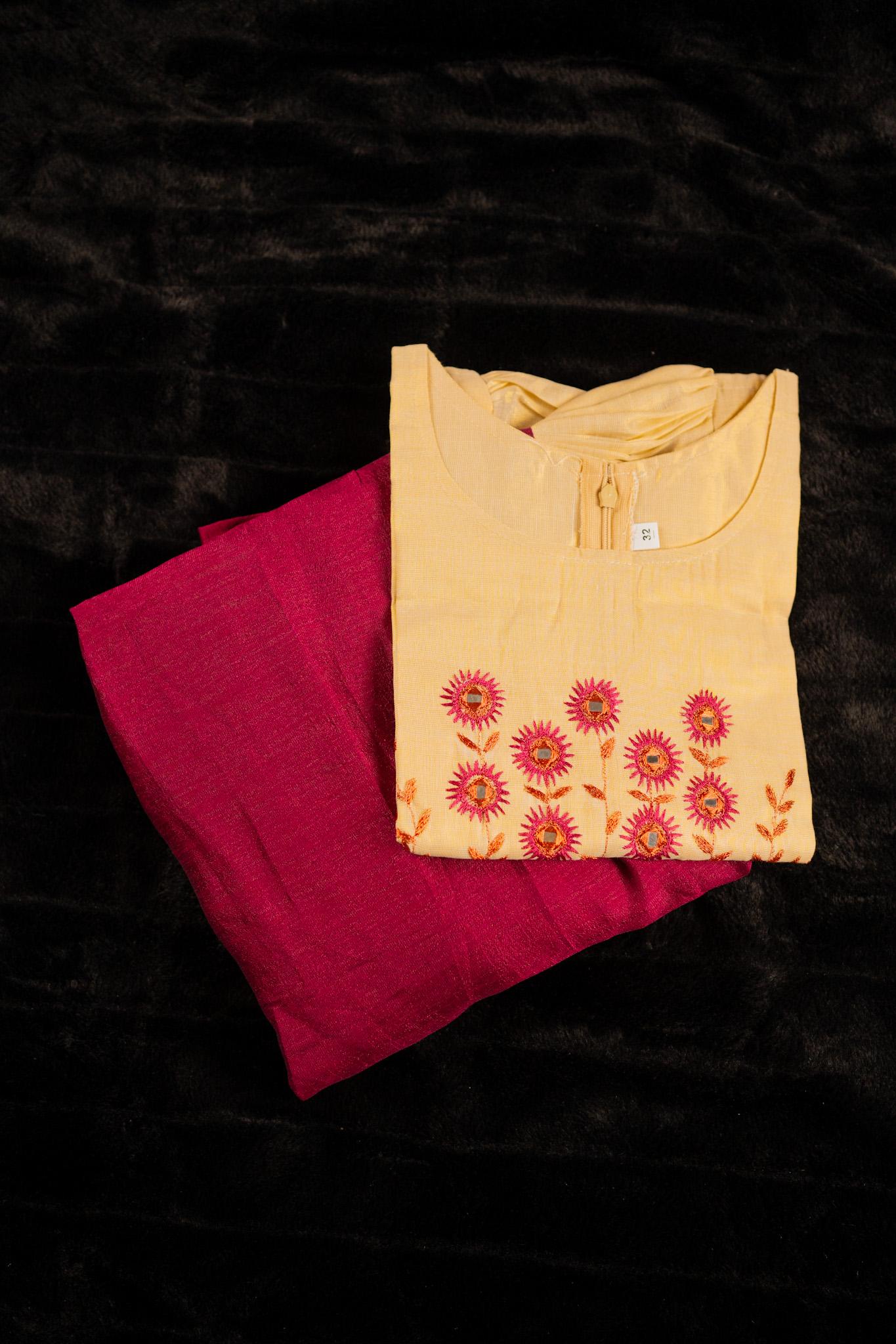 Festive Kids Skirt & Blouse for Onam(KCW125)