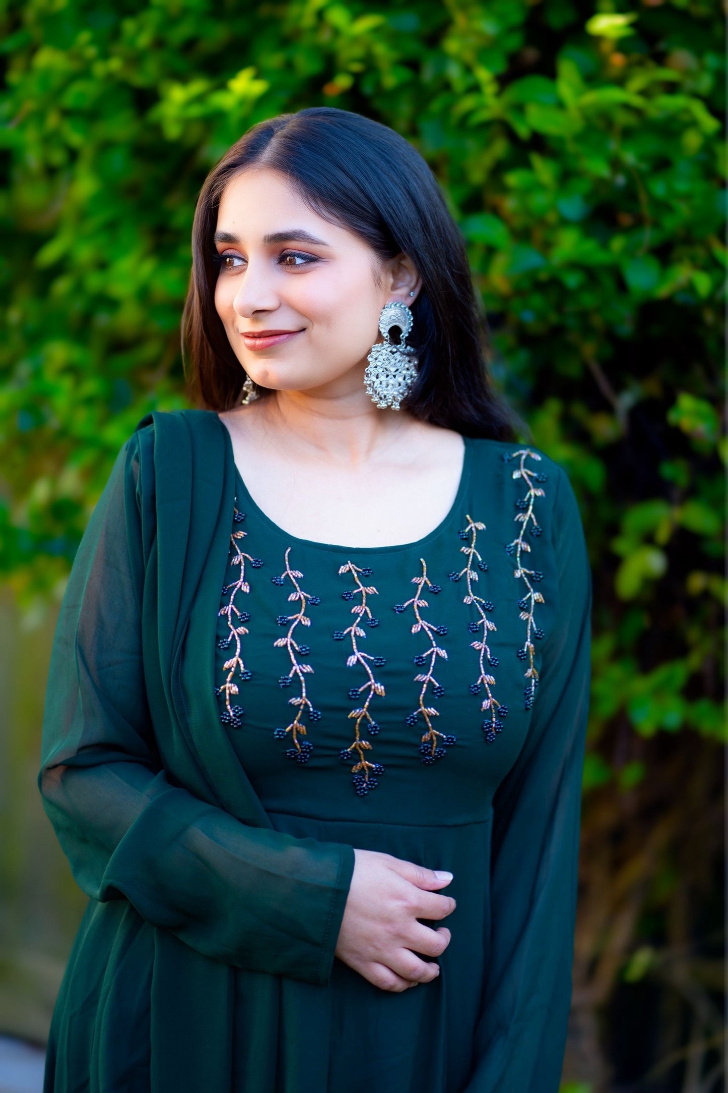 Premium georgette kurti set(KER-1092)