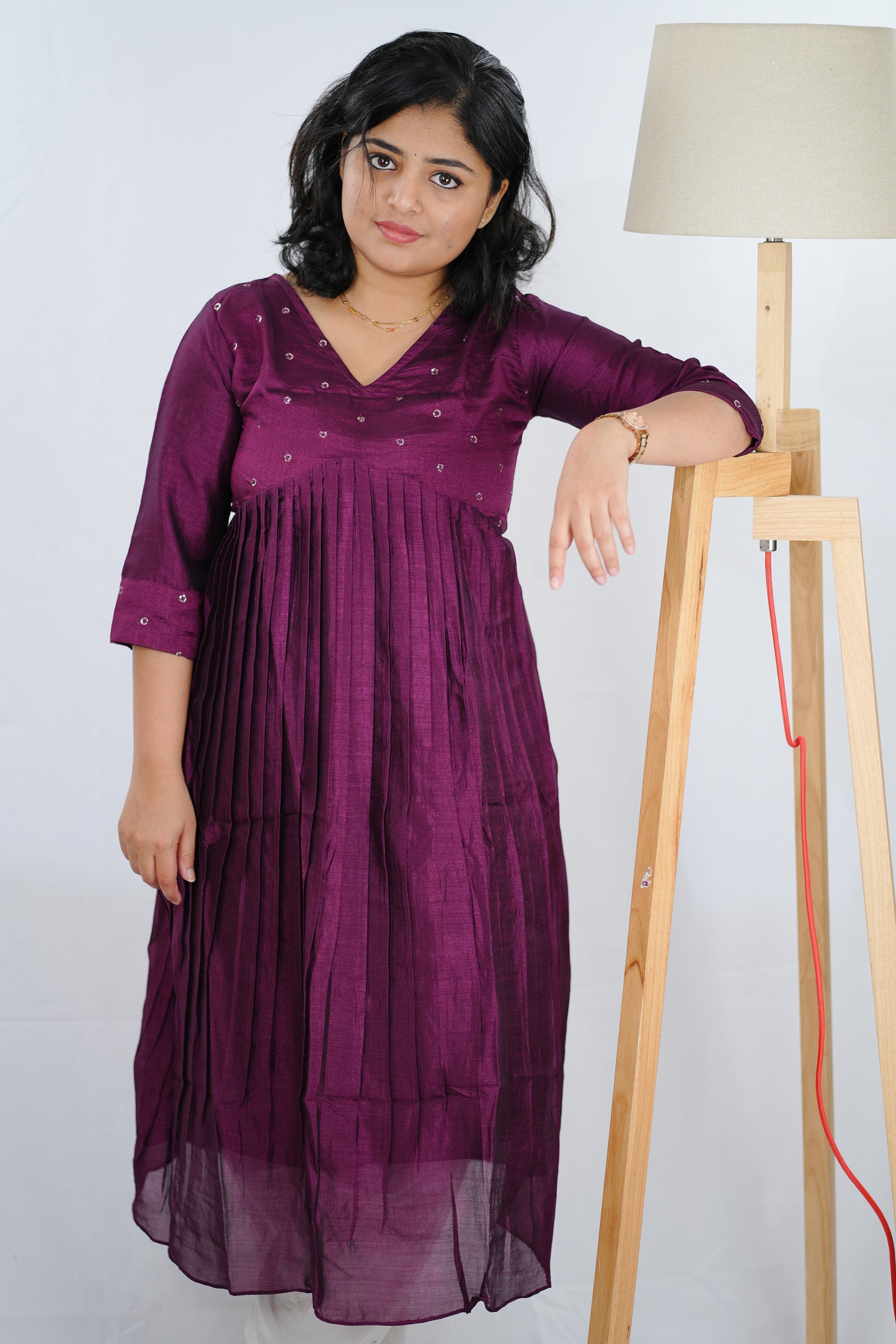 Party wear kurti top in soft silk ( KER680)