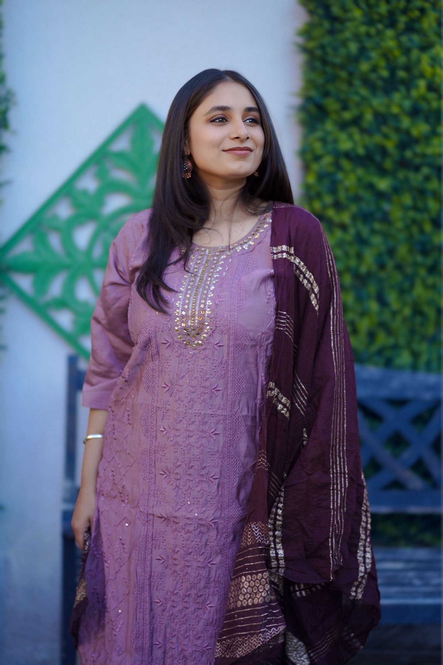 Roman Silk Kurti Set(KER-1116)