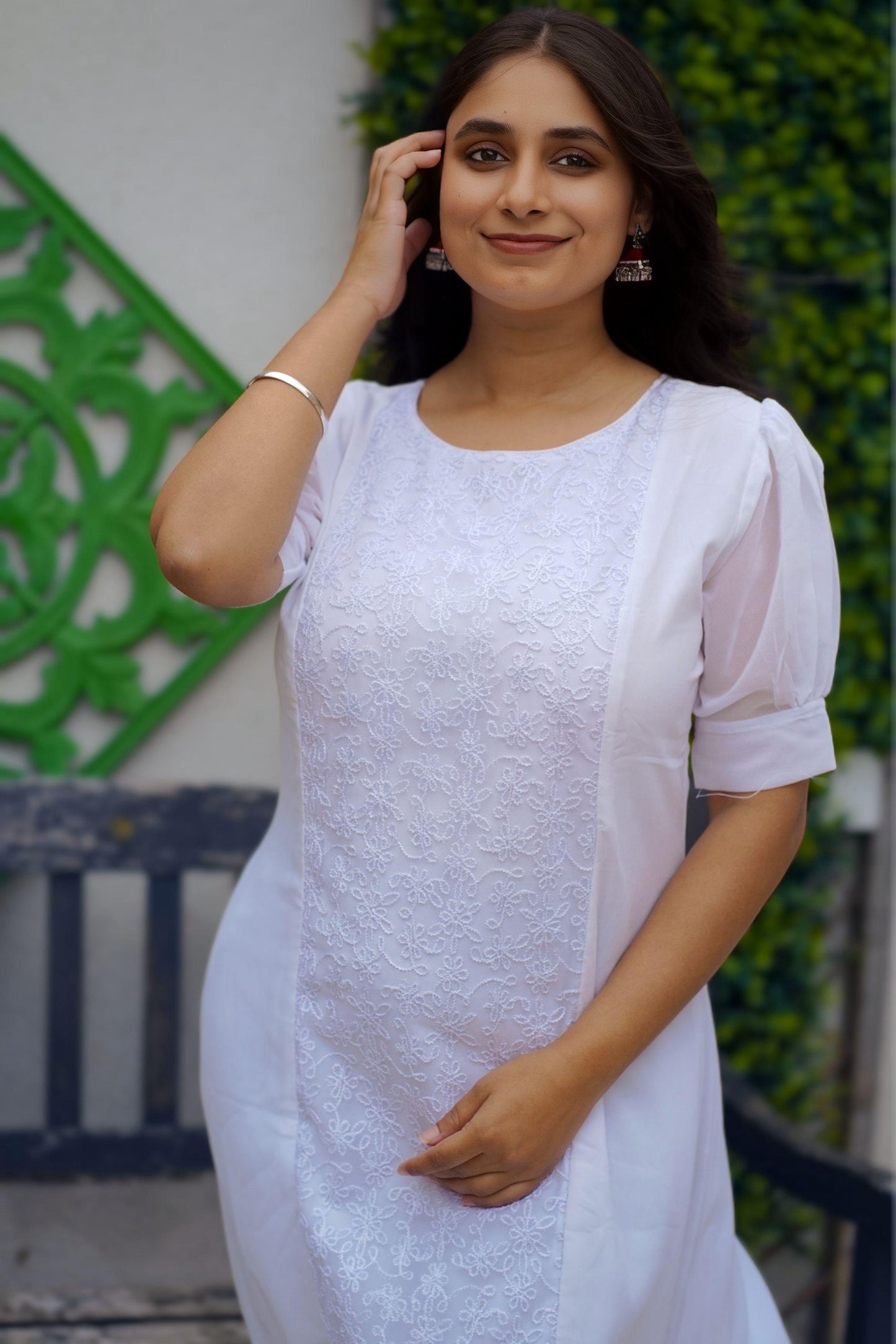 Georgette kurti top (KER-1131)