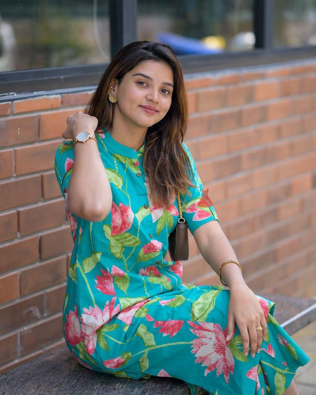 Co-ord Set in lovely shade of green (JN-2004)