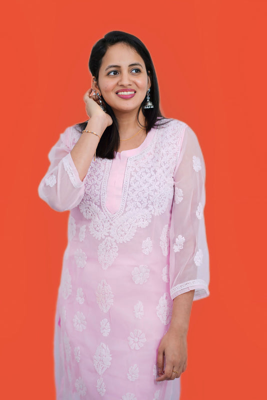 Georgette Kurti set (KER-1102)