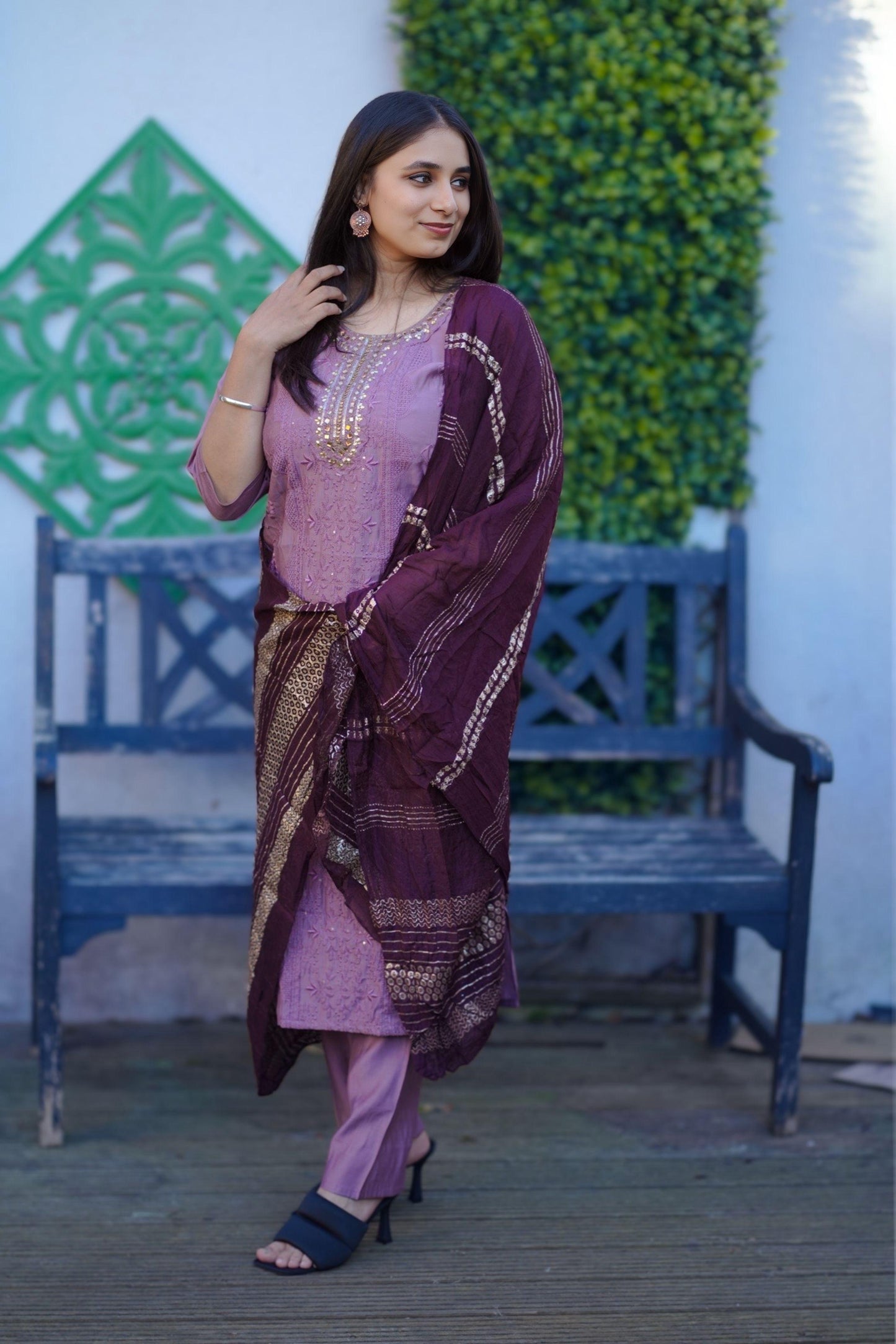 Roman Silk Kurti Set(KER-1116)