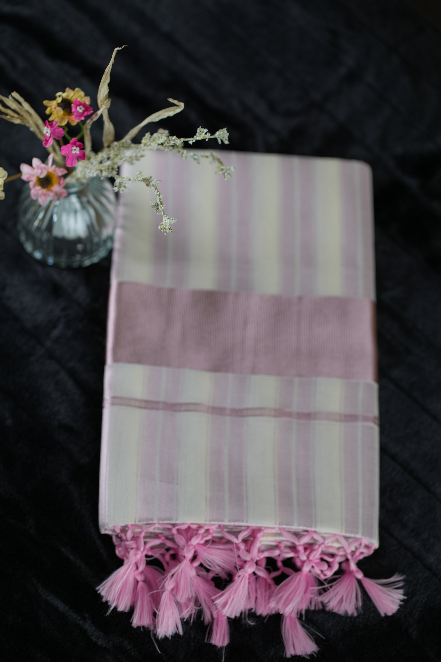 Rose gold Kasavu saree (SAR130)