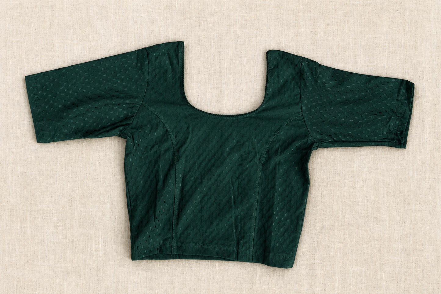 Ready-to-Wear Saree Blouse Green-  (B49)