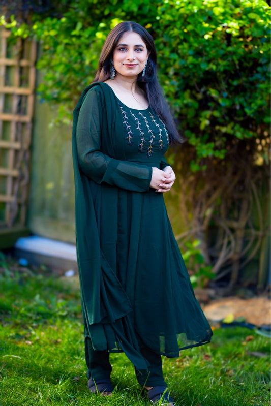 Premium georgette kurti set(KER-1092)