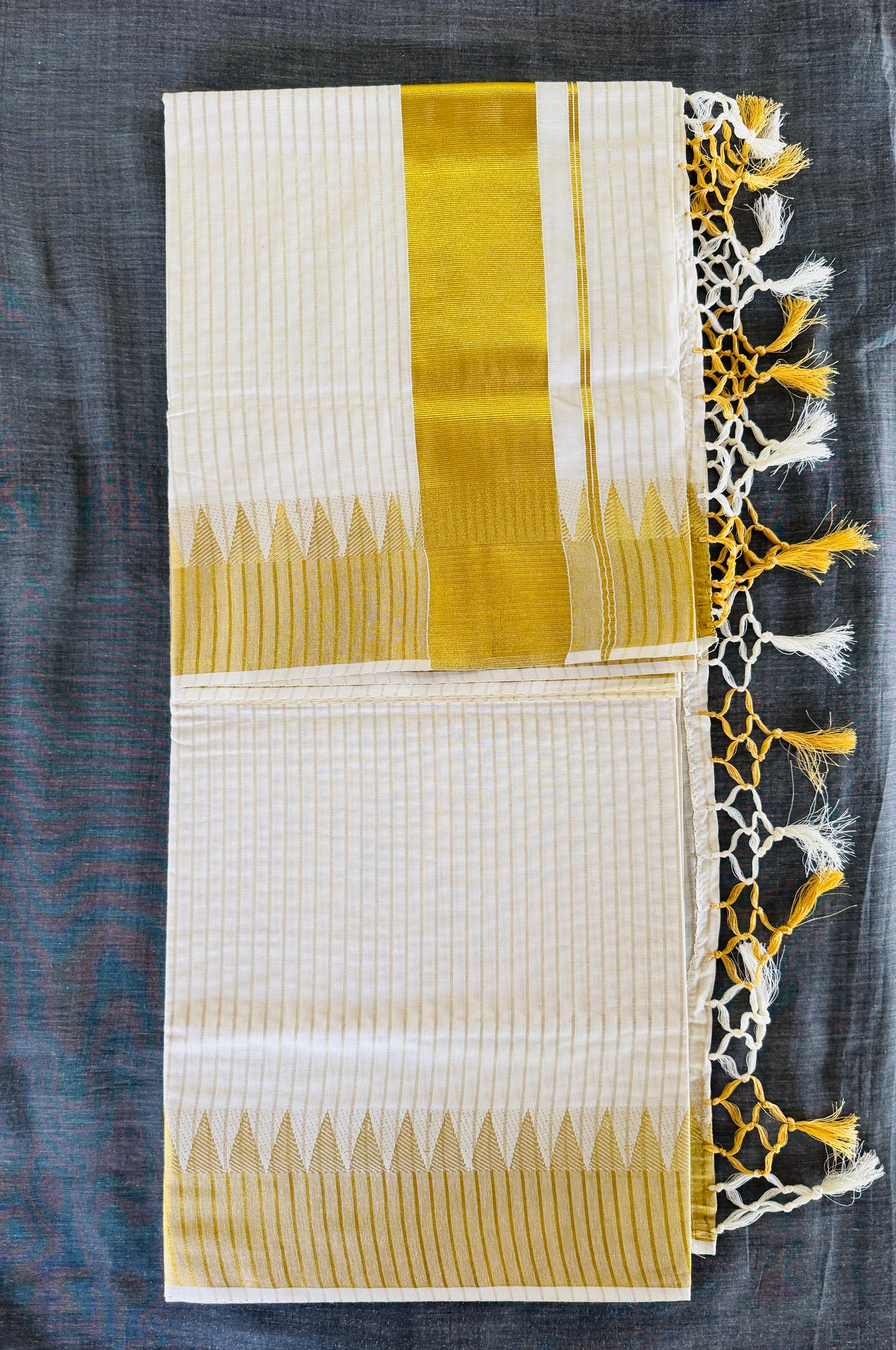 Premium Kerala Cotton Kasavu Set Saree (SAR-1154)