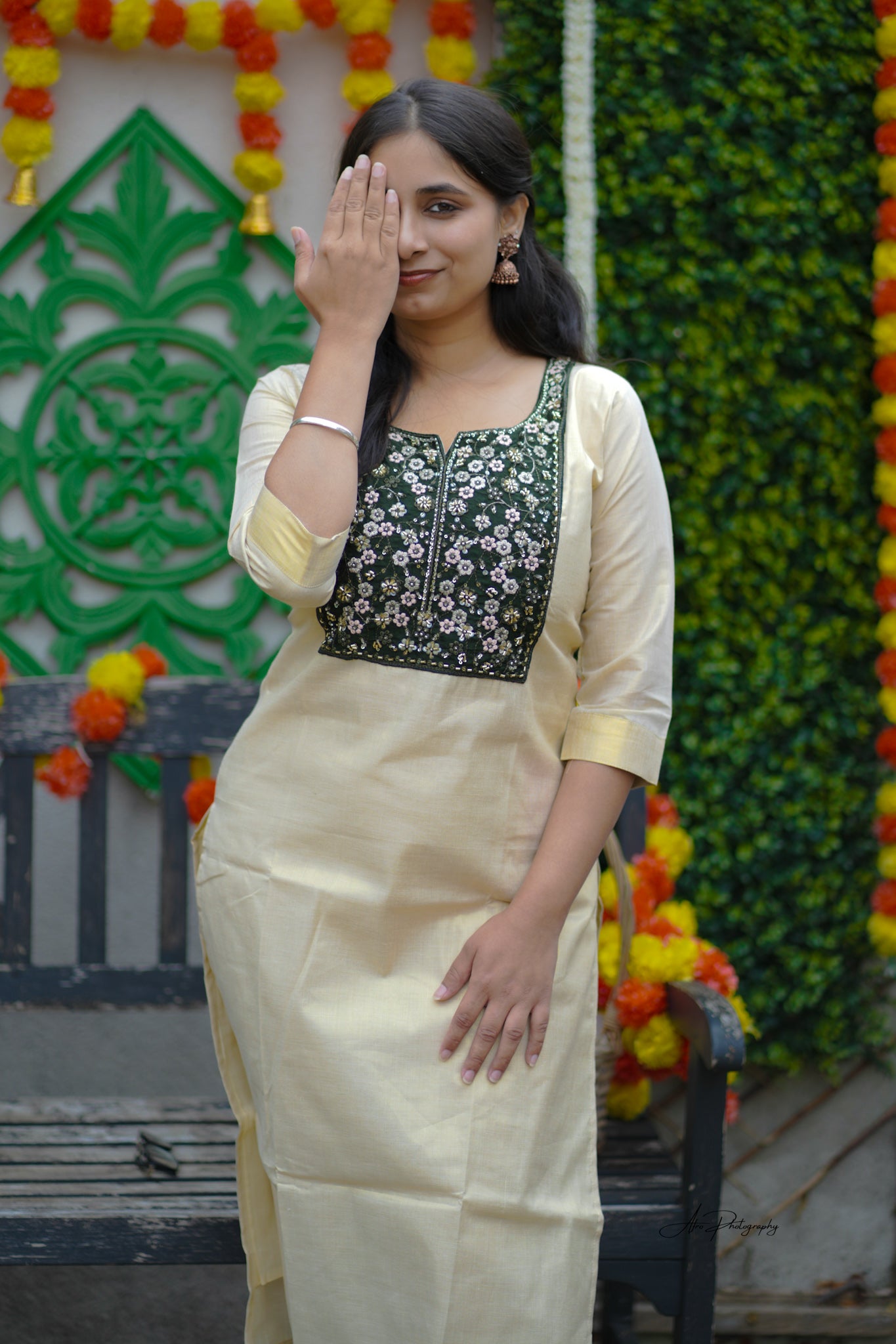 Tissue Kurti top (KER-1140)
