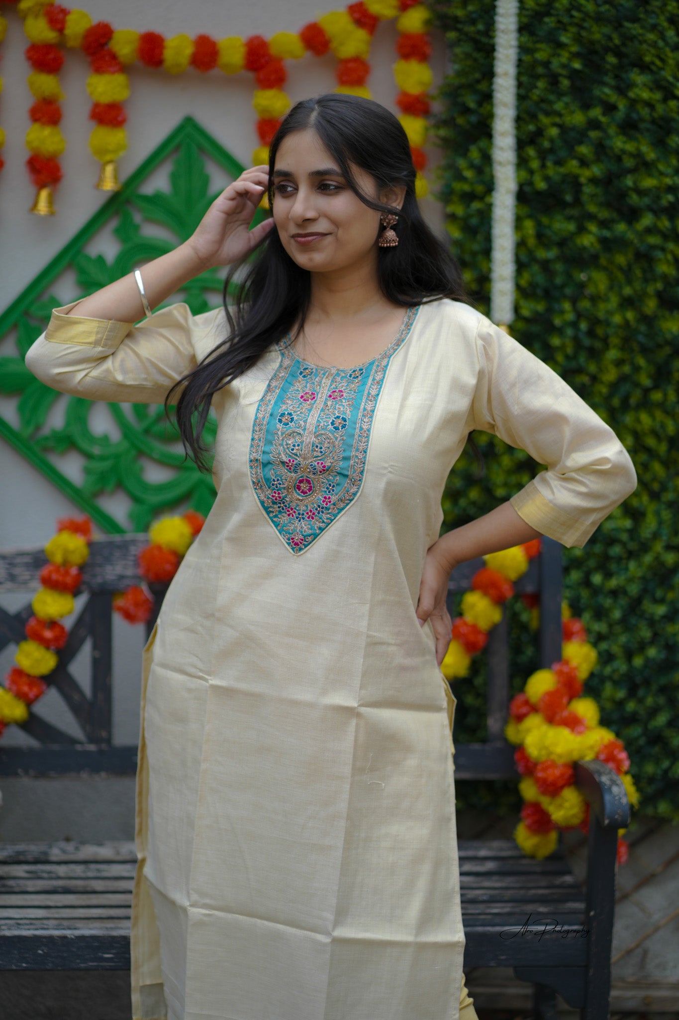 Tissue Kurti Top (KER-1143)
