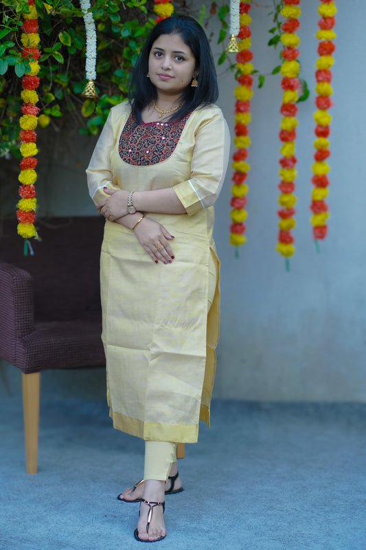 Tissue Kasavu Top(KER-1152)