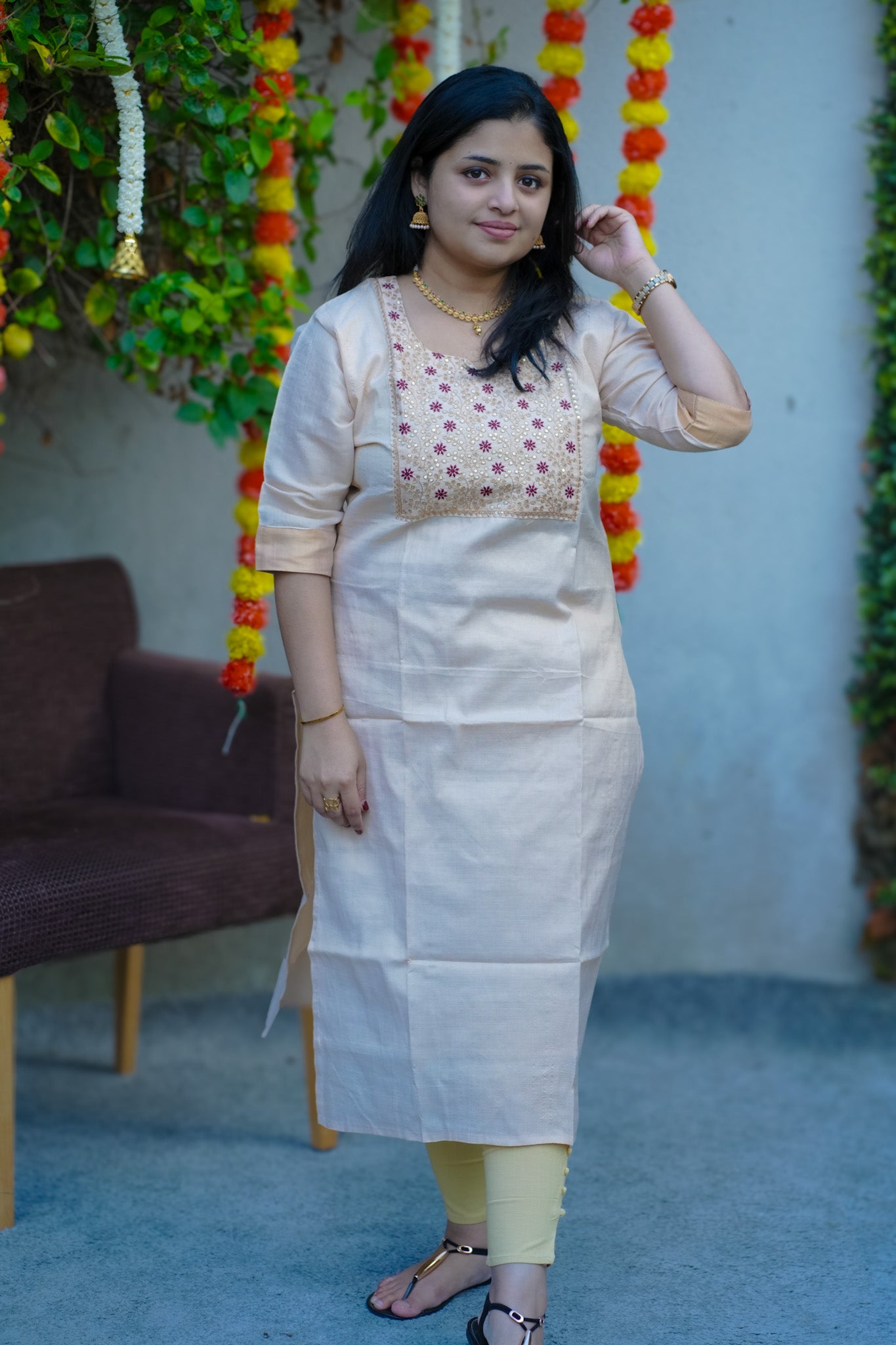 Tissue Kasavu Top(KER-1153)
