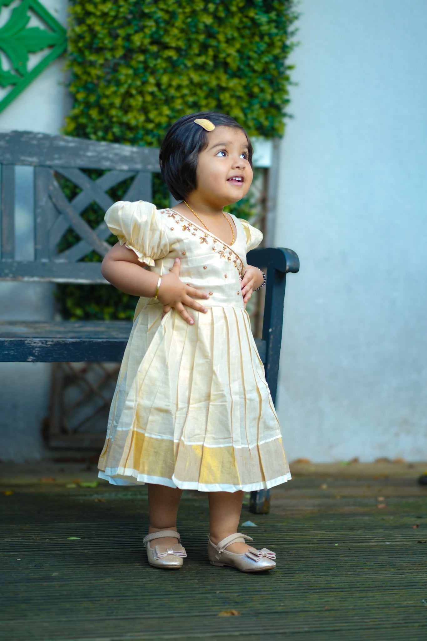 Girls tissue frock party wear(KCW130)
