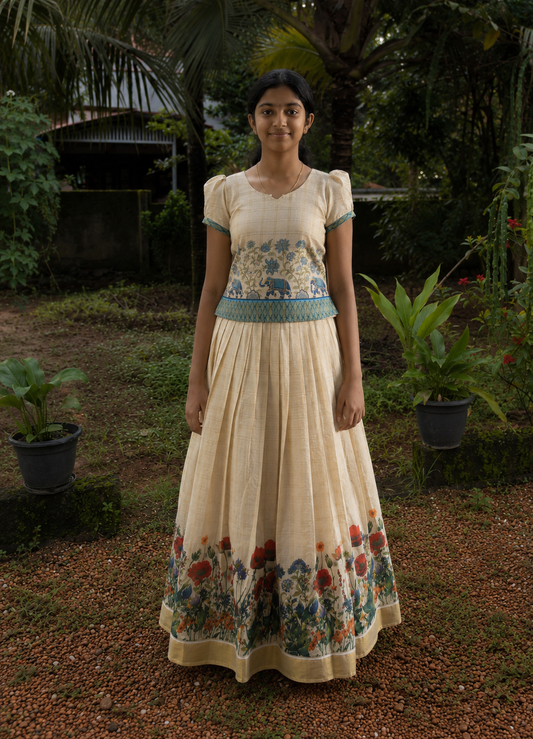 Girls top & Skirt (KCW140)