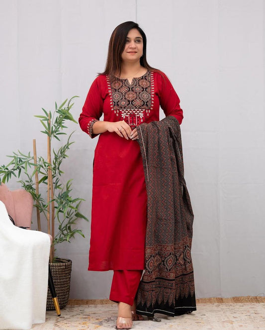 Kurti set in Rayon fabric(JN-1016)