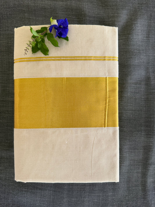 Premium Kerala Cotton Kasavu Set Saree (SAR-1151)