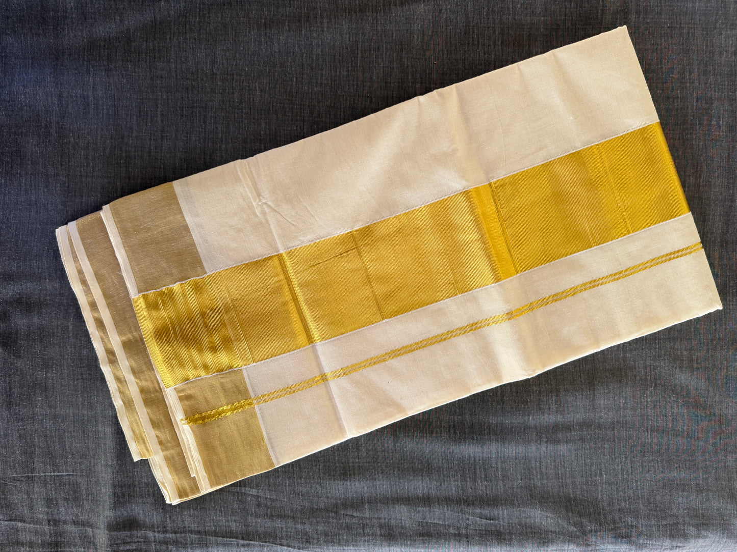 Premium Kerala Cotton Kasavu Set Saree (SAR-1151)