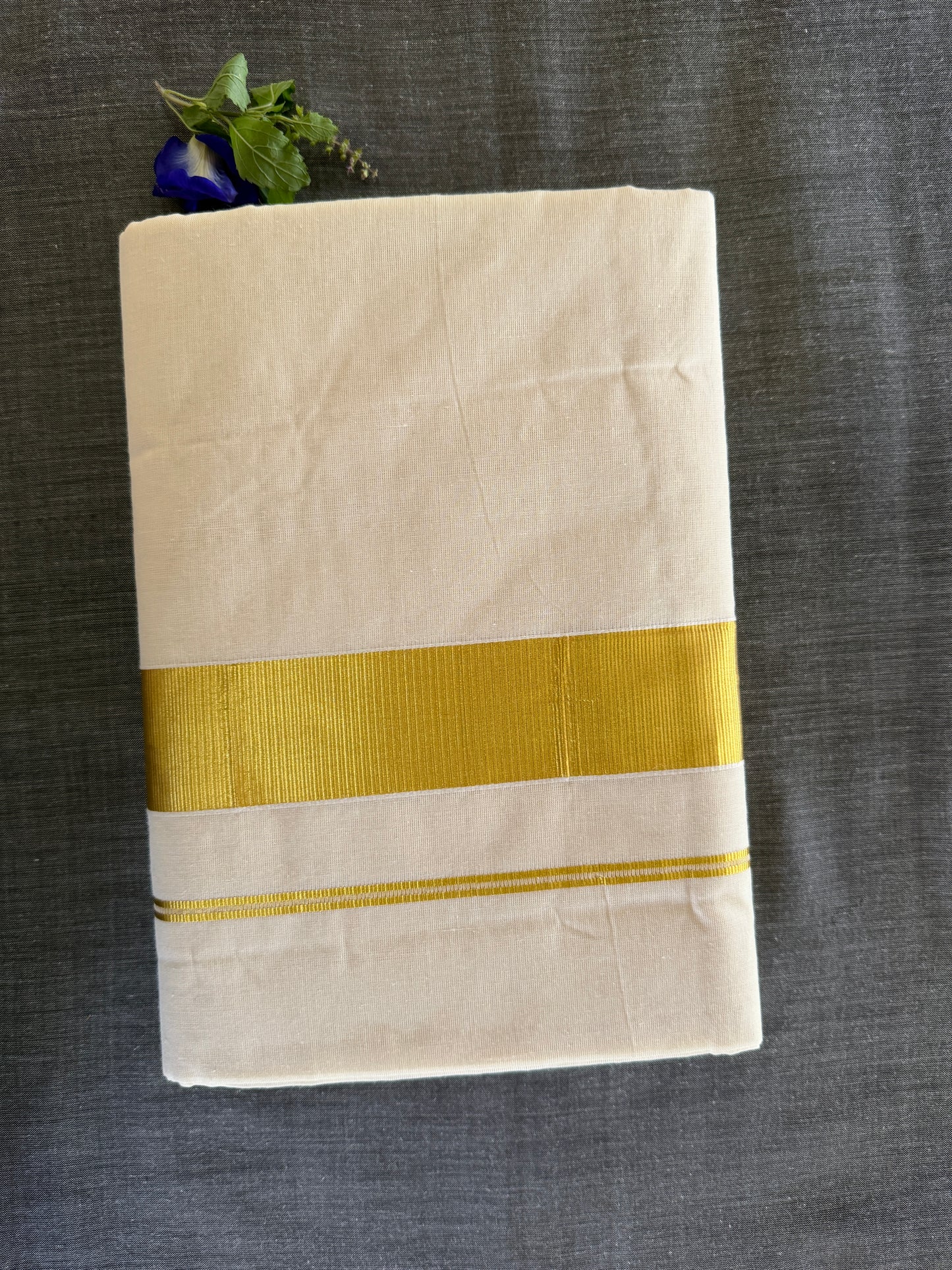 Premium Kerala Cotton Kasavu Set Saree (SAR-1152)