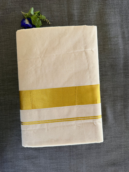 Premium Kerala Cotton Kasavu Set Saree (SAR-1152)