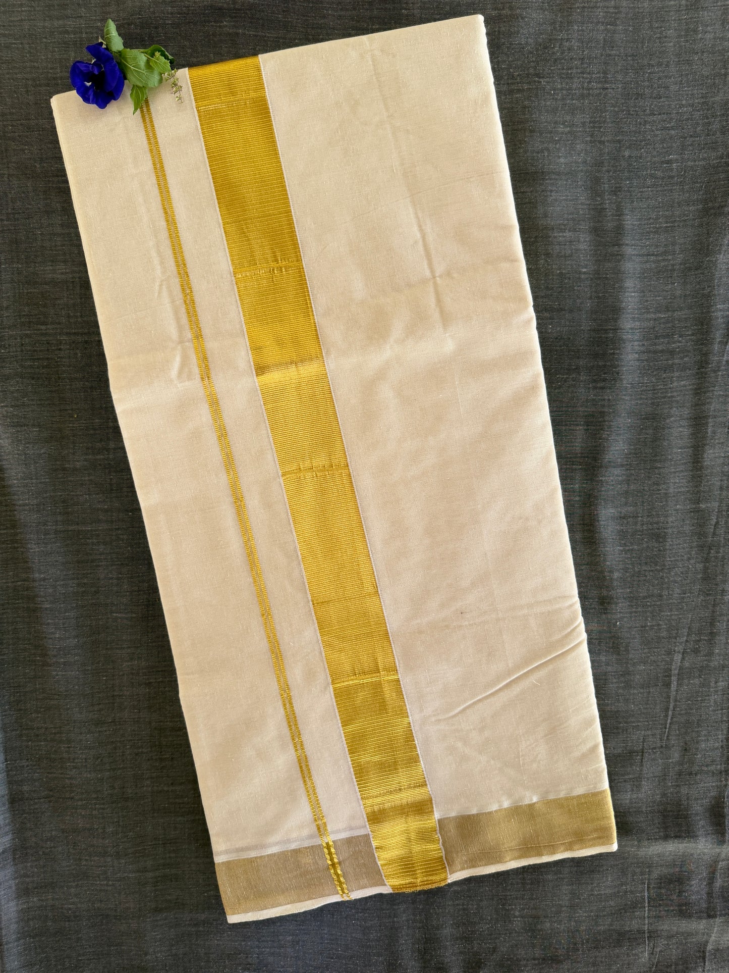 Premium Kerala Cotton Kasavu Set Saree (SAR-1152)