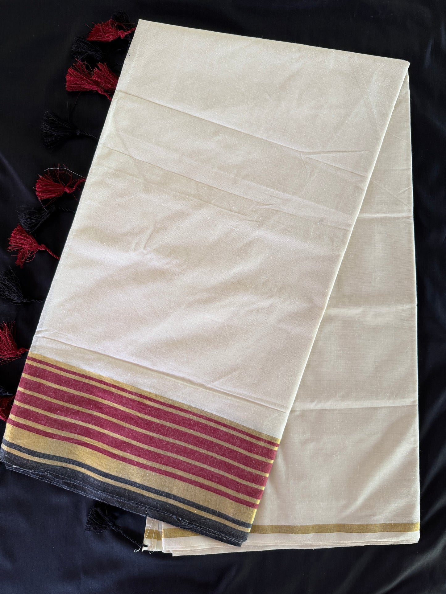 Soft Cotton kasavu set saree (SAR-1166)