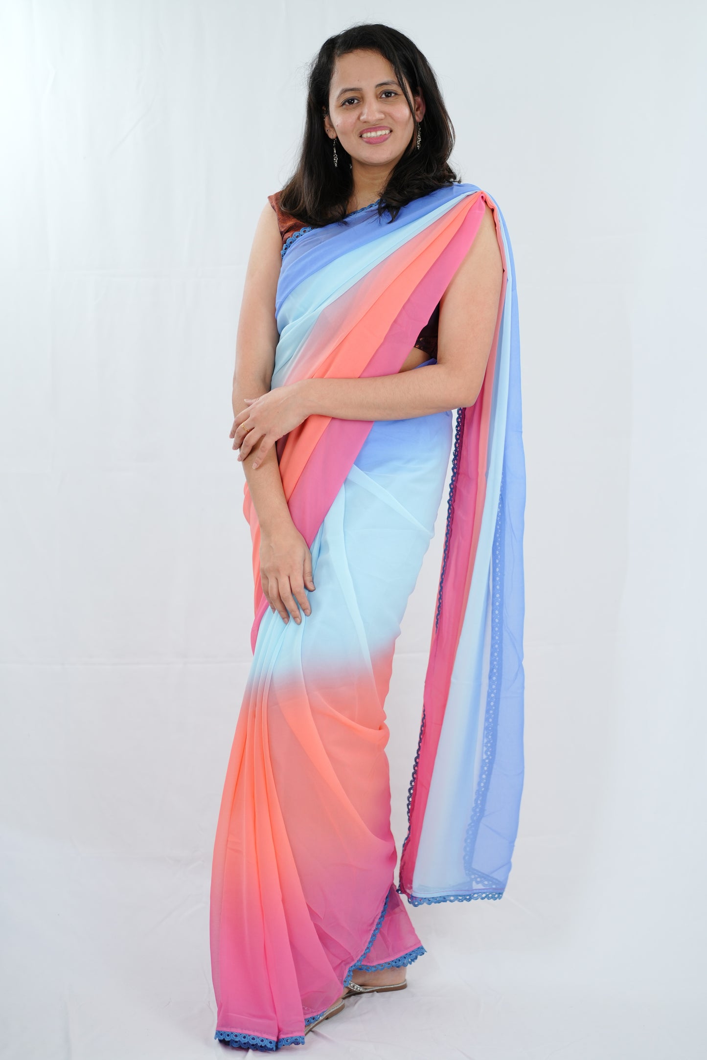 Bollywood inspired multicolour saree (SAR101)
