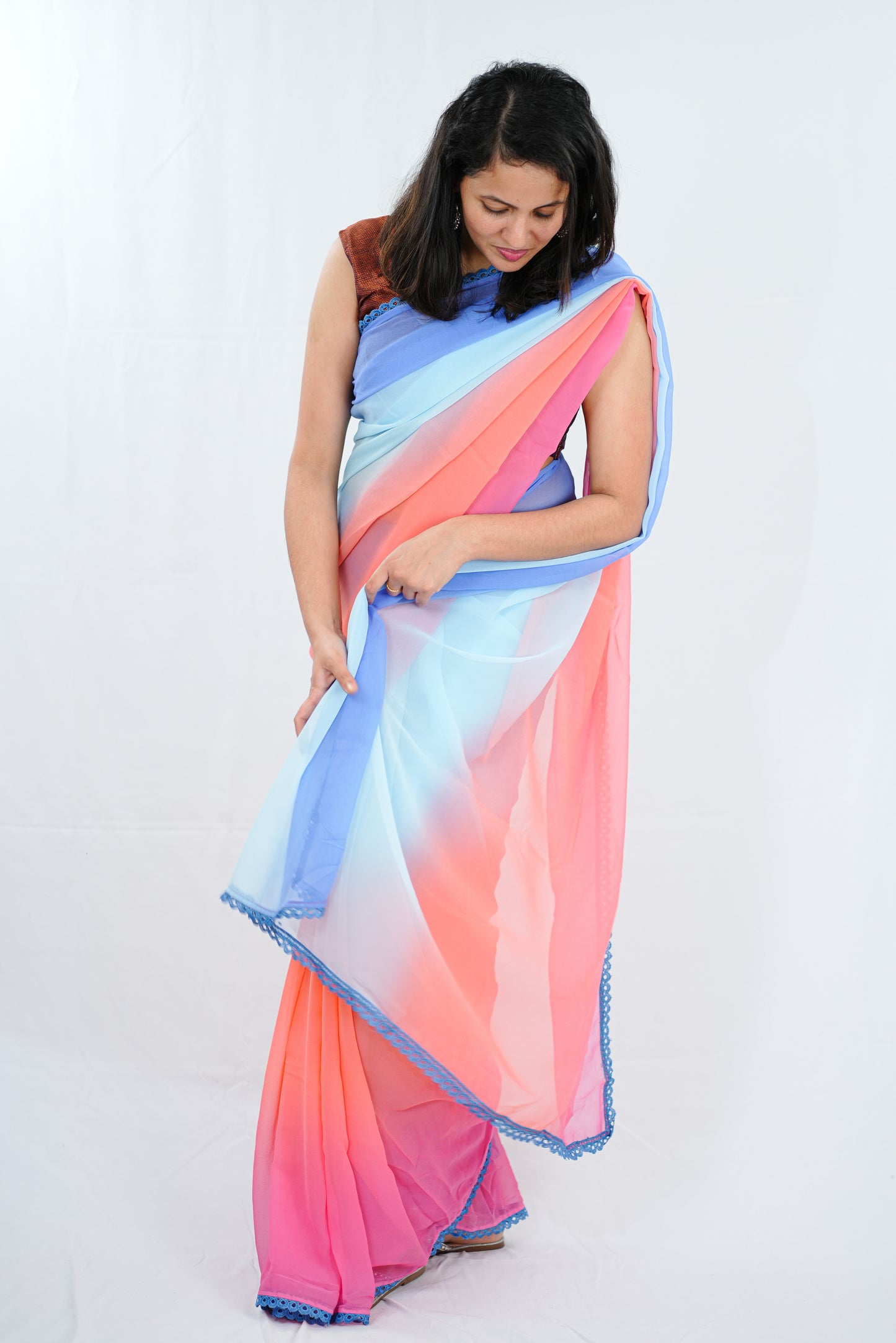 Bollywood inspired multicolour saree (SAR101)