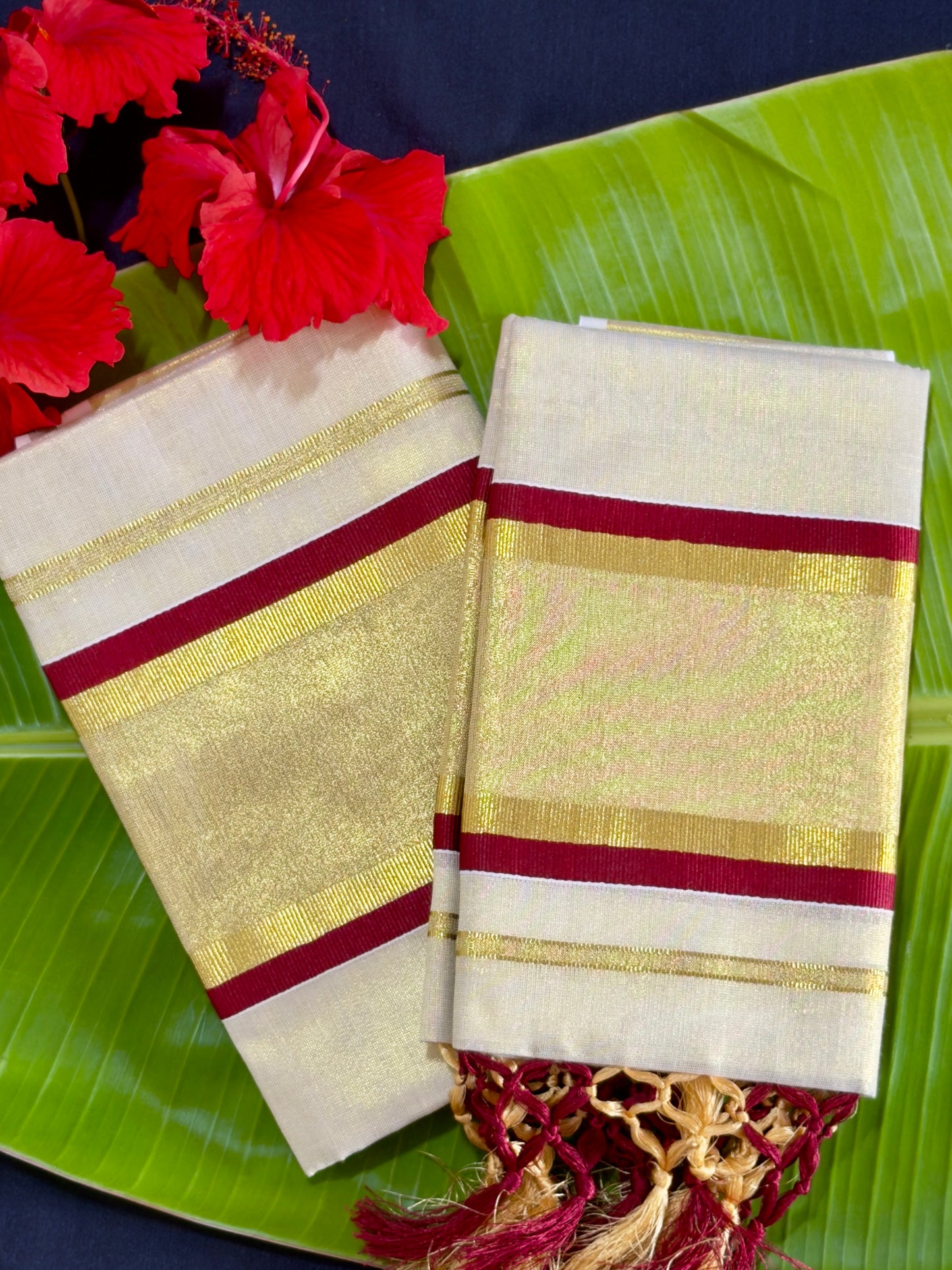 Premium Kerala tissue set mundu (SM-260)