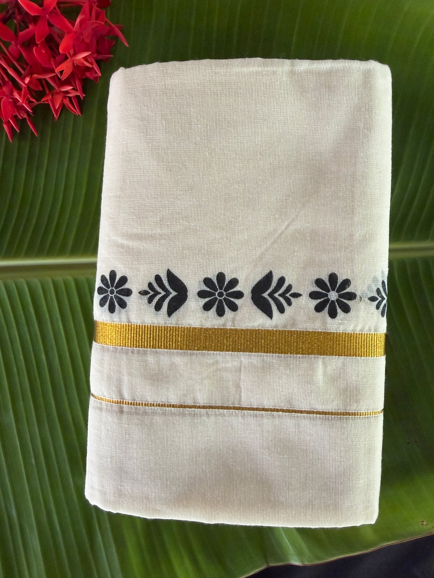 Premium Kerala cotton set mundu (SM-263)