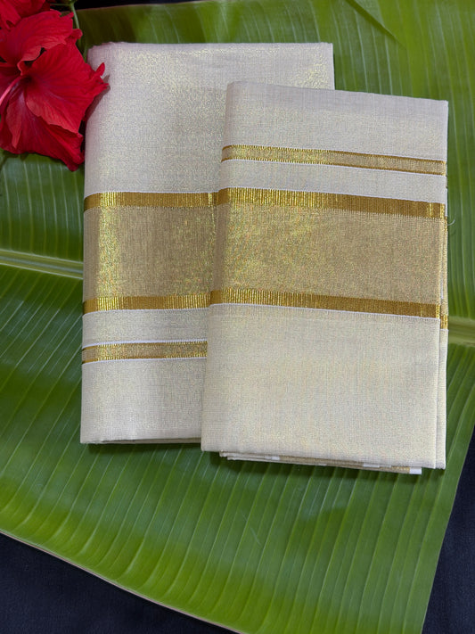 Premium Kerala tissue set mundu (SM-281)