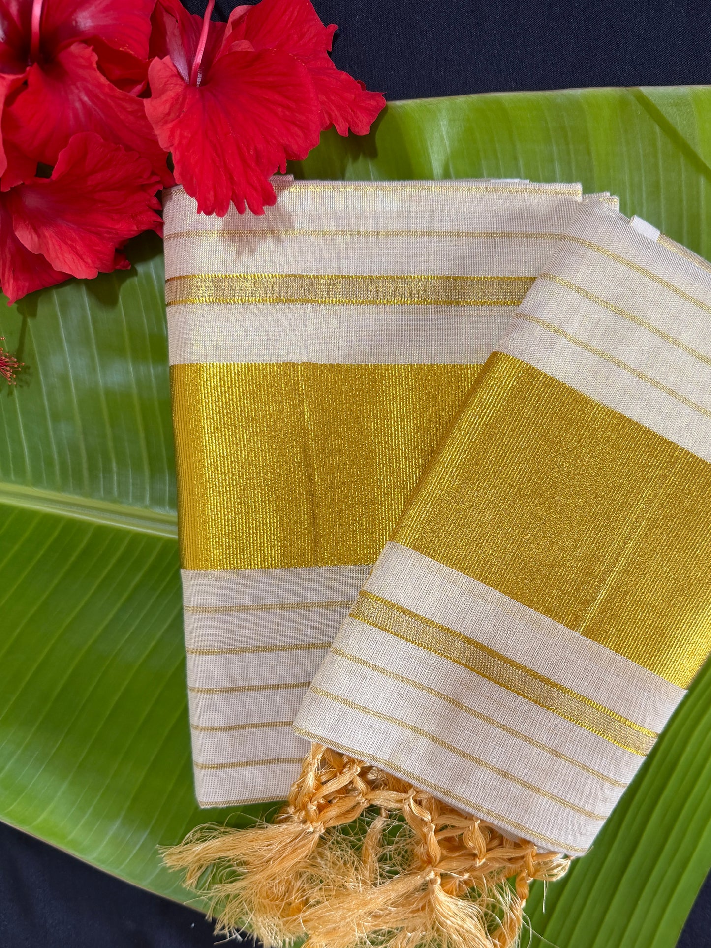 Premium Kerala tissue set mundu (SM-284)