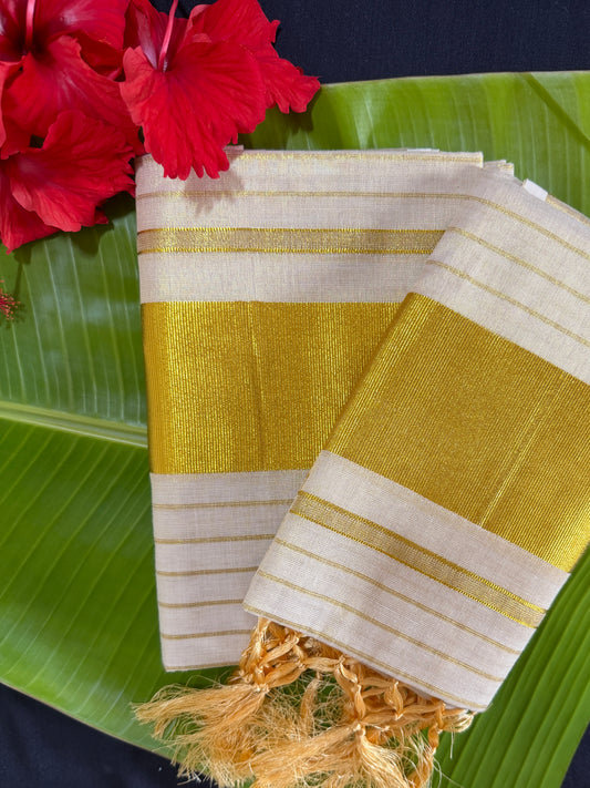 Premium Kerala tissue set mundu (SM-284)
