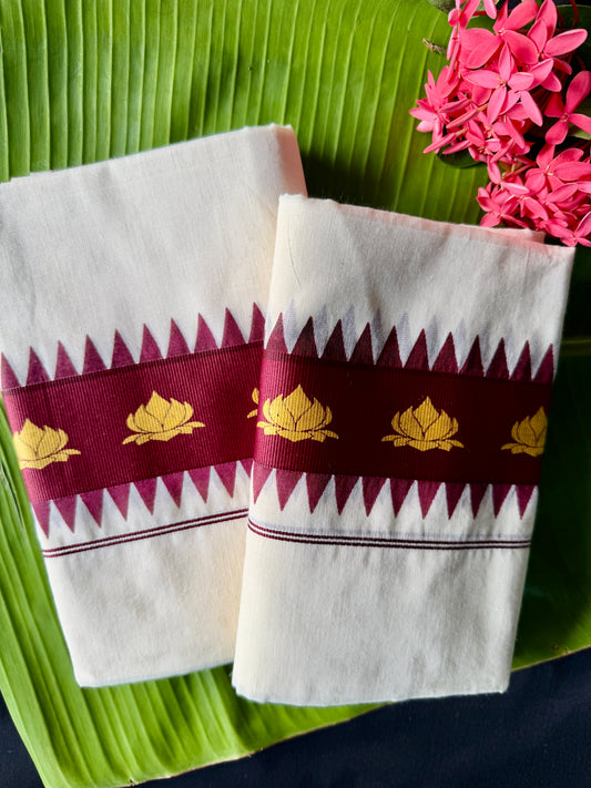 Premium Kerala tissue set mundu (SM-290)